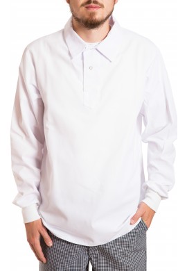 Chemise à manches longues, style pull, sans poche